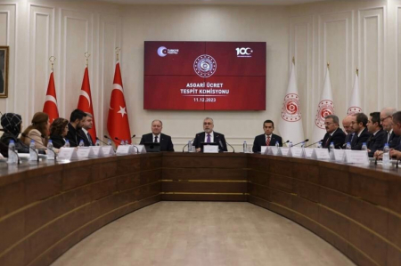 ASGARİ ÜCRET TESPİT KOMİSYONU İLK TOPLANTISI T.C. ÇALIŞMA VE SOSYAL GÜVENLİK BAKANLIĞINDA GERÇEKLEŞTİRİLDİ